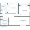 White Ridge Apartments | Two Bedroom Floor Plan White Ridge Apartments | Two Bedroom Floor Plan