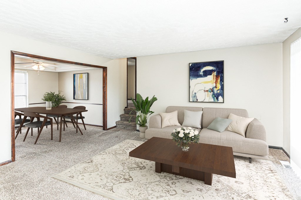 Modern Living Room  at Beacon Hill Apartments, Omaha