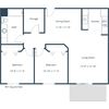 Oxford Apartments | Two Bedroom Floor Plan A Oxford Apartments | Two Bedroom Floor Plan A