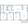 Oxford Apartments | Three Bedroom Floor Plan Oxford Apartments | Three Bedroom Floor Plan