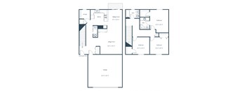 Pebble Creek Townhomes in Bismarck, ND | Three Bedroom Floor Plan 3175A
