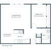 Saddlebrook Apartments | One BedroomFloor Plan Saddlebrook Apartments | One BedroomFloor Plan