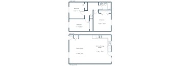 Sheyenne Terrace Townhomes in West Fargo, ND | Three Bedroom Floor Plan 31A