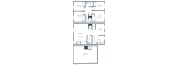 Sheyenne Terrace Townhomes in West Fargo, ND | Four Bedroom Floor Plan 42B