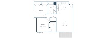 Pinehurst Apartments | Two Bedroom Floor Plan C