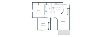 Pinehurst Apartments | Two Bedroom Floor Plan H
