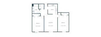 Pinehurst Apartments | Two Bedroom Floor Plan Y