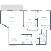 West Court - One Bedroom - Plan 11C West Court - One Bedroom - Plan 11C