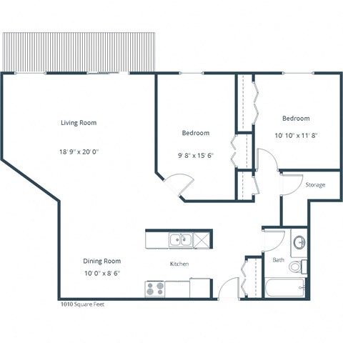 West Court - Two Bedroom - Plan 21C