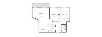 Westcourt Apartments in Fargo, ND | Two Bedroom Floor Plan 21D