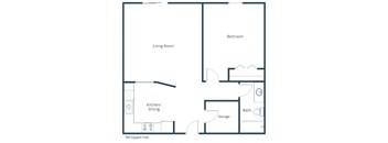 Harrison & Richfield Apartments | One Bedroom Plan A