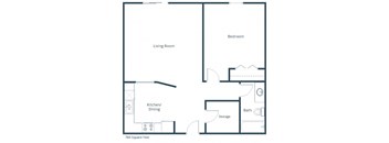 Richfield Apartments in Grand Forks, ND | One Bedroom Floor Plan 11A
