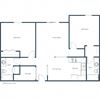 Richfield Apartments | Two Bedroom Two Bath Plan A Richfield Apartments | Two Bedroom Two Bath Plan A
