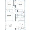 Harrison 1 & 2 Apartments | Three Bedroom Floor Plan Harrison 1 & 2 Apartments | Three Bedroom Floor Plan