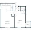 Library Lane Apartments | One Bedroom Floor Plan A Library Lane Apartments | One Bedroom Floor Plan A