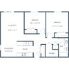 Library Lane Apartments | Two Bedroom Floor Plan A Library Lane Apartments | Two Bedroom Floor Plan A