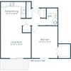 Ridgemont Apartments | One Bedroom Floor Plan A Ridgemont Apartments | One Bedroom Floor Plan A