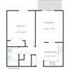 Ridgemont Apartments | One Bedroom Floor Plan B Ridgemont Apartments | One Bedroom Floor Plan B