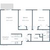 Ridgemont Apartments | Two Bedroom Floor Plan A Ridgemont Apartments | Two Bedroom Floor Plan A