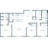 Sterling Pointe Apartments | Three Bedroom Floor Plan A Sterling Pointe Apartments | Three Bedroom Floor Plan A