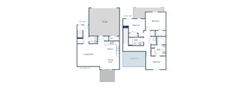 Sterling Pointe Townhomes | Three Bedroom Floor Plan A