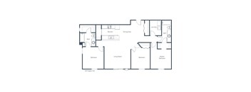 Three-Bedroom Layout at Stonefield Apartments in Bismarck, ND