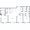 Stonefield Apartments | Three Bedroom Floor Plan Stonefield Apartments | Three Bedroom Floor Plan