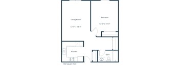 Crescent Park | One Bedroom | Plan 11A