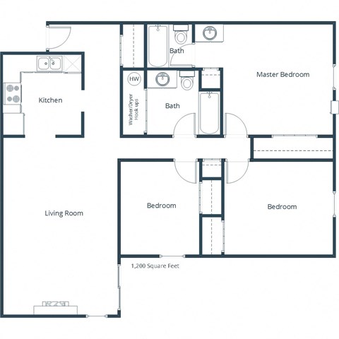 Crescent Park | Three Bedroom | Plan 32B