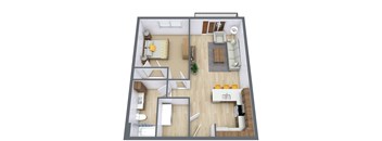 Prairiewood Meadows | One Bedroom| Plan 11C
