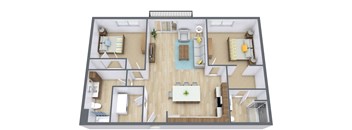 Prairiewood Meadows | Two Bedroom | Plan 22B