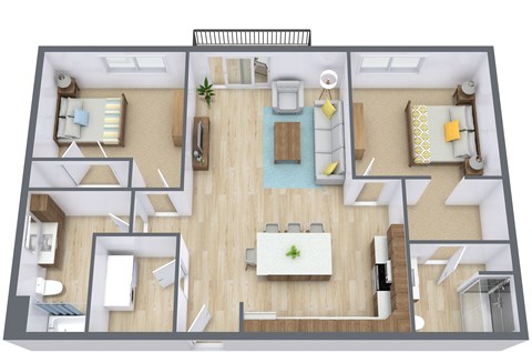 Prairiewood Meadows | Two Bedroom | Plan 22B