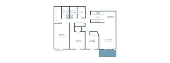 Prairiewood Meadows Apartments | Three Bedroom Floor Plan B