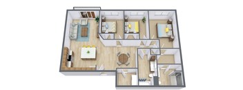 Prairiewood Meadows | Three Bedroom| Plan 32D