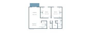 Sheridan Pointe | Two Bedroom | Plan 21A