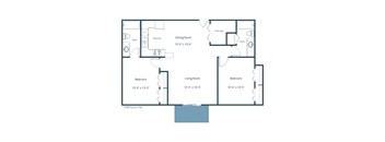 Sheridan Pointe | Two Bedroom | Plan 22A