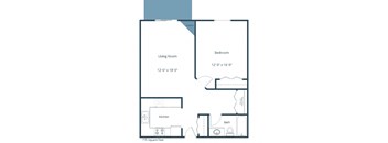 Westview Towers Apartments in Fargo, ND | One Bedroom Floor Plan 11A