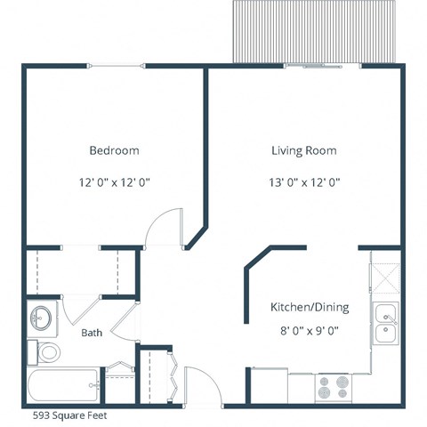 Bridgeport - One Bedroom - Plan 11A
