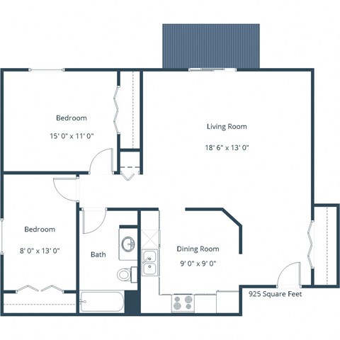 Bridgeport - Two Bedroom - Plan 21A