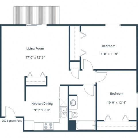 Bridgeport - Two Bedroom - Plan 21C