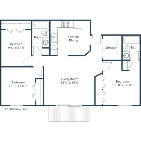 Bridgeport - Three Bedroom - Plan 32A
