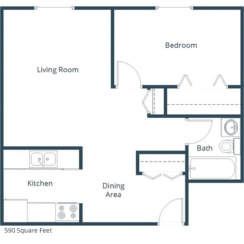 Southwind - One Bedroom - Plan 11A
