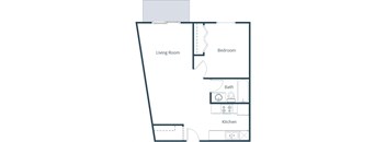 South Pointe - One Bedroom - Plan 11B