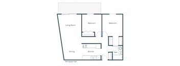 South Pointe - Two Bedroom - Plan 21B