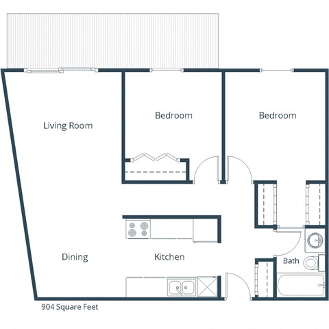 South Pointe - Two Bedroom - Plan 21B
