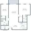 South Pointe - Two Bedroom - Plan 22A South Pointe - Two Bedroom - Plan 22A