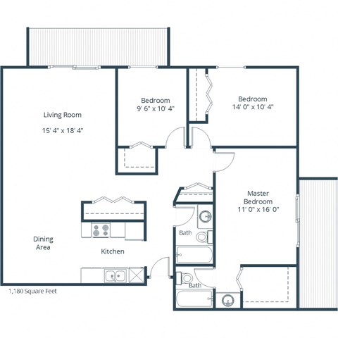 South Pointe - Three Bedroom - Plan 32B