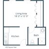 Birchwood 2 Apartments | Efficiency Floor Plan 01A Birchwood 2 Apartments | Efficiency Floor Plan 01A