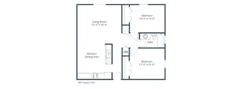 Birchwood 2 Apartments | Plan 21A