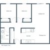 Candlelight Two Bedroom Floor Plan B Candlelight Two Bedroom Floor Plan B